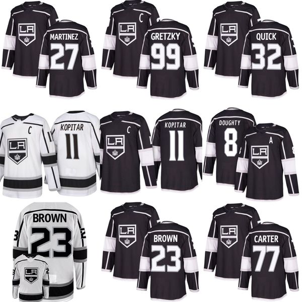 2019 los angeles kings hockey jerseys 11 anze kopitar 32 jonathan quick 8 drew doughty 77 carter 99 wayne gretzky stitched black jersey, Black;red
2019 los angeles kings hockey jerseys 11 anze kopitar 32 jonathan quick 8 drew doughty 77 carter 99 wayne gretzky stitched black jersey, Black;red