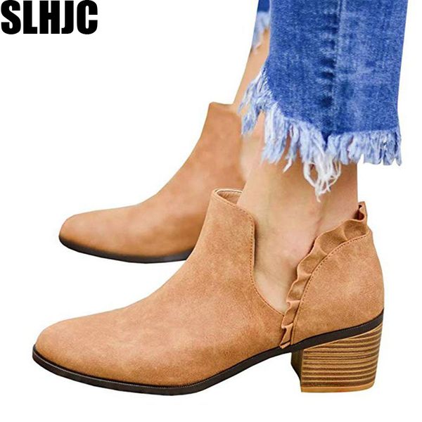 slhjc women short boots leather ankle boot shoes med chunky heel pointed toe lace side v slit retro autumn pumps shoes plus size ly191224, Black
slhjc women short boots leather ankle boot shoes med chunky heel pointed toe lace side v slit retro autumn pumps shoes plus size ly191224, Black