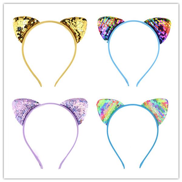 girls sequins cat ear headbands glitter reversible flip hair sticks women headwear party cosplay props ins hair band accessories d3401, Slivery;white
girls sequins cat ear headbands glitter reversible flip hair sticks women headwear party cosplay props ins hair band accessories d3401, Slivery;white