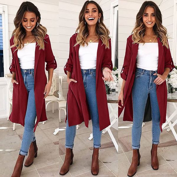 autumn winter new style long-sleeve slit trench coat jacket straight type solid cotton street hipster splice, Tan;black
autumn winter new style long-sleeve slit trench coat jacket straight type solid cotton street hipster splice, Tan;black