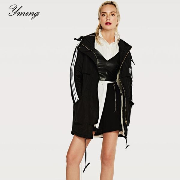 yming ms. winter thick cotton jacket loose mid-length large size cotton jacket straight hooded winter clothing, Black
yming ms. winter thick cotton jacket loose mid-length large size cotton jacket straight hooded winter clothing, Black