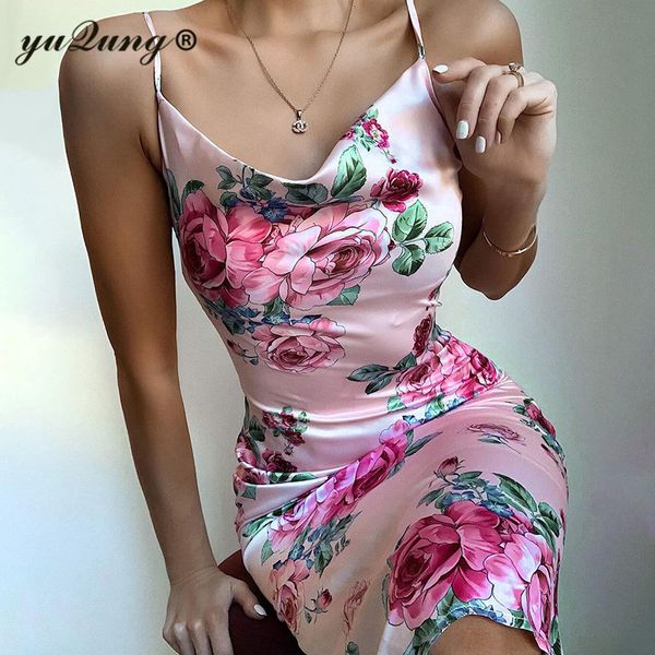 casual dresses yuqung satin silk sleeveless strap summer dress vintage floral print beach mini 2021 party club bodycon, Black;gray
casual dresses yuqung satin silk sleeveless strap summer dress vintage floral print beach mini 2021 party club bodycon, Black;gray