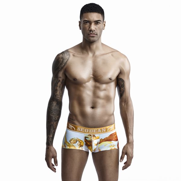 seobean xibin men's underpants and underwear fashion digital printing world famous painting boxer underwear u convex pocket, Black;white
seobean xibin men's underpants and underwear fashion digital printing world famous painting boxer underwear u convex pocket, Black;white