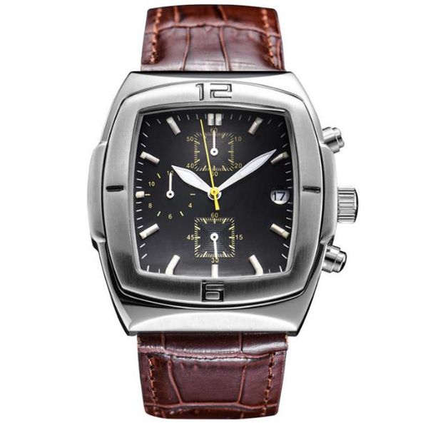 high-grade business men's watch quartz watch calendar sports watch leather watchband pin buckle west tiecheng movement, Slivery;brown
high-grade business men's watch quartz watch calendar sports watch leather watchband pin buckle west tiecheng movement, Slivery;brown
