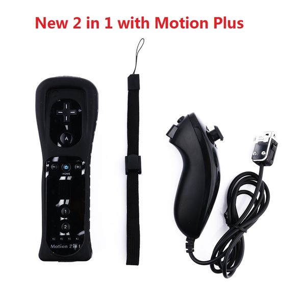 New 2 in 1 Wireless Remote Gamepad Controller for Wii and Wii U Built-in Motion Plus Nintend Nunchuck Controle Joystick Joypad T191227
New 2 in 1 Wireless Remote Gamepad Controller for Wii and Wii U Built-in Motion Plus Nintend Nunchuck Controle Joystick Joypad T191227