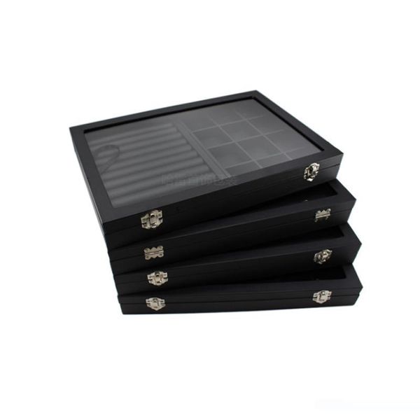 big pu black carrying case with glass cover jewelry ring display box tray holder storage box organizer earrings ring bracelet bo, Pink;blue
big pu black carrying case with glass cover jewelry ring display box tray holder storage box organizer earrings ring bracelet bo, Pink;blue