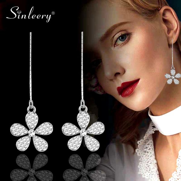 sinleery charm gold silver black flower earrings for women long line drop dangle tassel earrings es639 ssb
sinleery charm gold silver black flower earrings for women long line drop dangle tassel earrings es639 ssb