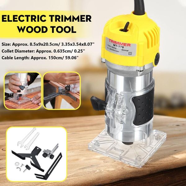 2200w electric hand trimmer 6.35mm laminate palms wood router trimming cutting carving machine woodworking power tool 110v 220v
2200w electric hand trimmer 6.35mm laminate palms wood router trimming cutting carving machine woodworking power tool 110v 220v