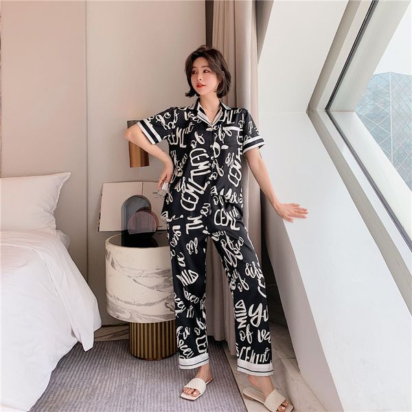 hip hop letter printed women sleepwear summer soft touch lady pajamas set 2 colors personality charm girls nightshirts, Blue;gray
hip hop letter printed women sleepwear summer soft touch lady pajamas set 2 colors personality charm girls nightshirts, Blue;gray