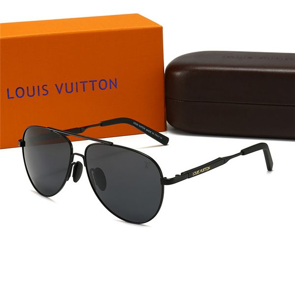 

роскошные дизайнерские millionair мужские ellipse очки марка металла polaroid линзы солнцезащитные очки авиаторы стеклянные очки с коробкой, Silver