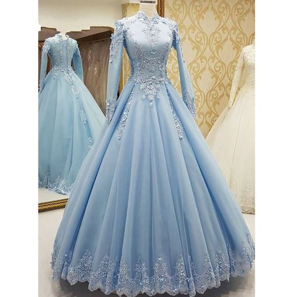 high neck long sleeve muslim evening dresses saudi arabic women 3d floral applique lace hand made flowers beads prom dress formal party gown, Black;red
high neck long sleeve muslim evening dresses saudi arabic women 3d floral applique lace hand made flowers beads prom dress formal party gown, Black;red