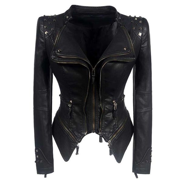 2020 new fashion women smooth motorcycle faux leather jackets ladies long sleeve autumn winter biker streetwear black coat
2020 new fashion women smooth motorcycle faux leather jackets ladies long sleeve autumn winter biker streetwear black coat