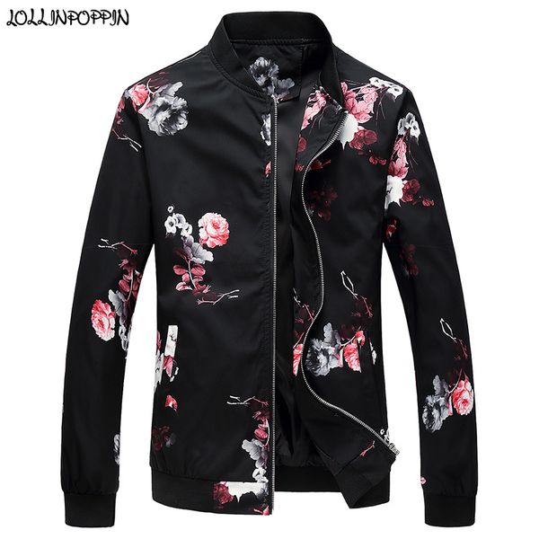 men floral jacket stand collar baseball jacket flowers & bird printed 2019 spring & autumn mens zip up coat outerwear, Black;brown
men floral jacket stand collar baseball jacket flowers & bird printed 2019 spring & autumn mens zip up coat outerwear, Black;brown