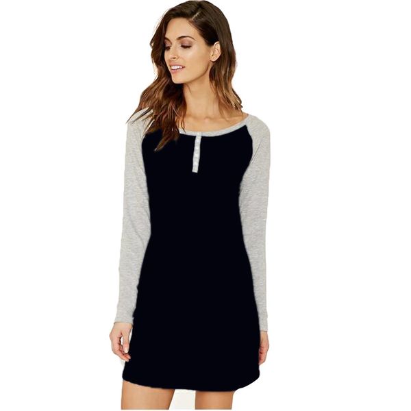 jaycosin women's new 2019 o-neck vintage casual loose dress autumn solid color stitching casual party mini dresses vestidos, Black;gray
jaycosin women's new 2019 o-neck vintage casual loose dress autumn solid color stitching casual party mini dresses vestidos, Black;gray