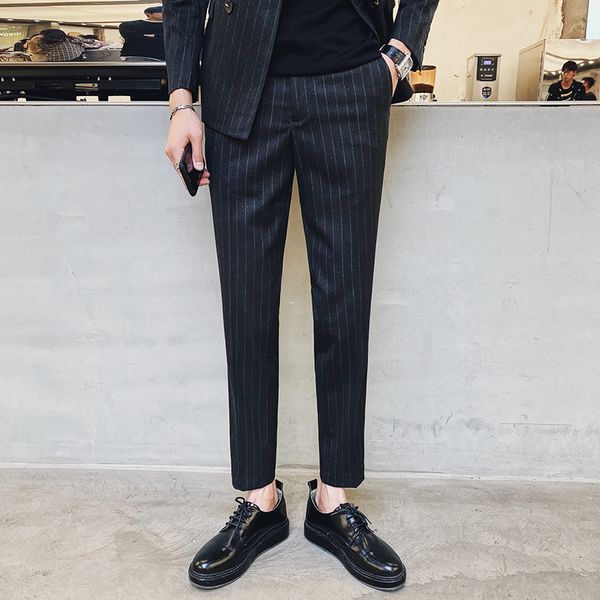 men's suits & blazers casual trousers 2021 spring and summer wide solid color cotton slim youth fashion trend clothing, White;black
men's suits & blazers casual trousers 2021 spring and summer wide solid color cotton slim youth fashion trend clothing, White;black