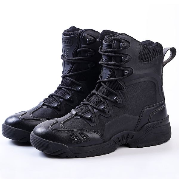 men's boots high to help outdoor mountaineering hiking military boots camping comfortable wearable breathable military shoes, Black
men's boots high to help outdoor mountaineering hiking military boots camping comfortable wearable breathable military shoes, Black