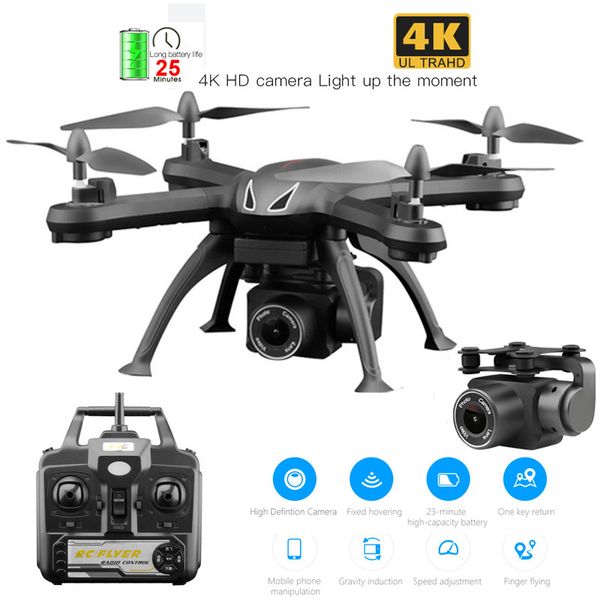 rc drone 4k hd camera with live video quadcopter wifi fpv drone one-button return flight hover fly 25mins rc helicopter
rc drone 4k hd camera with live video quadcopter wifi fpv drone one-button return flight hover fly 25mins rc helicopter