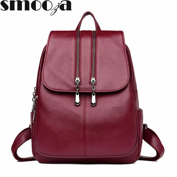 smooza female backpack travel backpack school bag pu leather women bag shoulder multifunctional
smooza female backpack travel backpack school bag pu leather women bag shoulder multifunctional