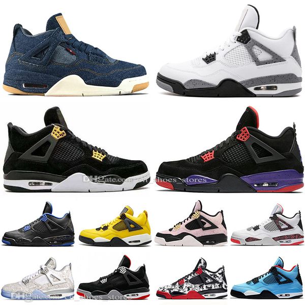 Fashion Newest Bred 4 4s What The Cactus Jack Laser Wings Mens Basketball Shoes Denim Blue Pale Citron Men Sport Designer Sneakers EUR 36-47
Fashion Newest Bred 4 4s What The Cactus Jack Laser Wings Mens Basketball Shoes Denim Blue Pale Citron Men Sport Designer Sneakers EUR 36-47