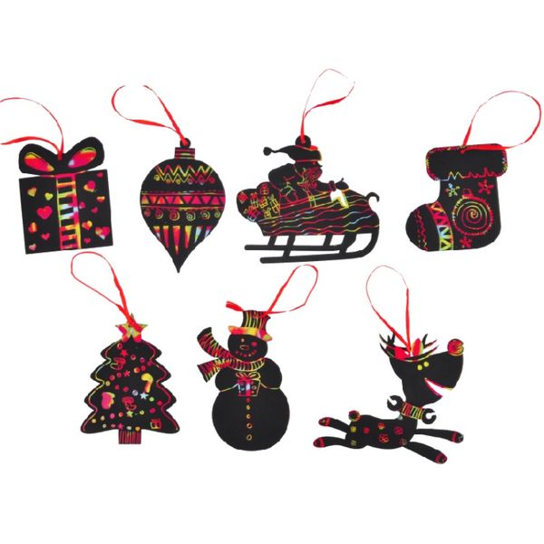 7pcs/set decorative christmas scratch cards paper scraping coloring cards xmas tree hanging ornaments kid toy party favor gifts
7pcs/set decorative christmas scratch cards paper scraping coloring cards xmas tree hanging ornaments kid toy party favor gifts