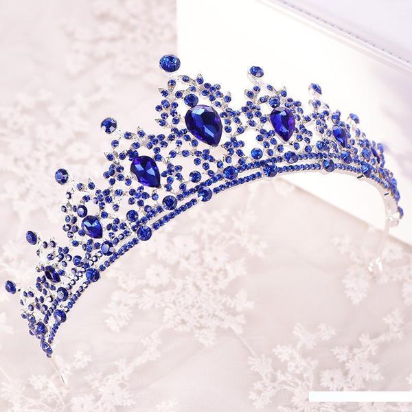 blue crystal women hair jewelry rhinestone silver gold tiara crowns headbands wedding bridal queen hair accessories pageant, White;golden
blue crystal women hair jewelry rhinestone silver gold tiara crowns headbands wedding bridal queen hair accessories pageant, White;golden