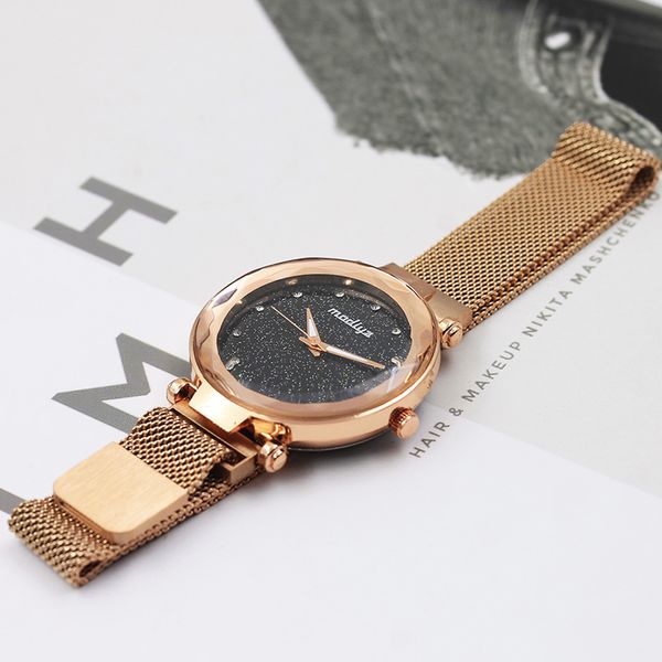 1 pcs women lady wrist quartz watch round dial magnet buckle starry sky for business th36, Slivery;brown
1 pcs women lady wrist quartz watch round dial magnet buckle starry sky for business th36, Slivery;brown
