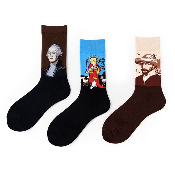 men women art painting pattern cotton socks skateboard harajuku funny crew socks streetwear hip hop, Black
men women art painting pattern cotton socks skateboard harajuku funny crew socks streetwear hip hop, Black