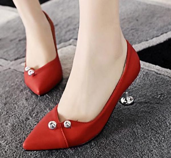 2019 women's shoes in spring and autumn with new style high heel fine heel pointed end #193, Black
2019 women's shoes in spring and autumn with new style high heel fine heel pointed end #193, Black