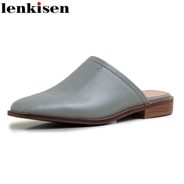 lenkisen new simple style high street fashion real leather square toe solid low square heels mules lace on daily wear pumps l27, Black
lenkisen new simple style high street fashion real leather square toe solid low square heels mules lace on daily wear pumps l27, Black