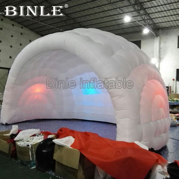 most popular 5.5x4x3.5m air white inflatable dome tent half inflatable bar tent with colorful led lights for wedding party event
most popular 5.5x4x3.5m air white inflatable dome tent half inflatable bar tent with colorful led lights for wedding party event