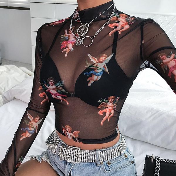 crew neck cupid tees for women work casual vintage fashion party elegant long sleeve knits black and blue a50, White
crew neck cupid tees for women work casual vintage fashion party elegant long sleeve knits black and blue a50, White