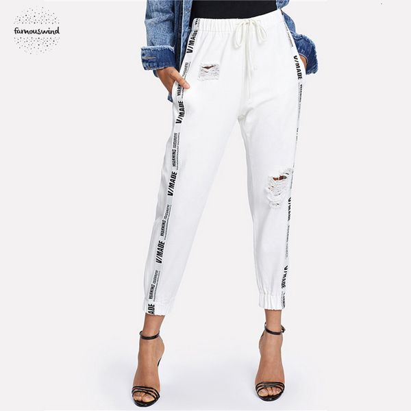 ribbon letter ripped jeans drawstring denim waist summer autumn women beige mid regular female casual long pants, Blue
ribbon letter ripped jeans drawstring denim waist summer autumn women beige mid regular female casual long pants, Blue