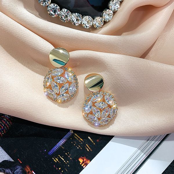 fyuan round geometric zircon crystal drop earrings for women gold circle dangle earrings statement party jewelry, Silver
fyuan round geometric zircon crystal drop earrings for women gold circle dangle earrings statement party jewelry, Silver