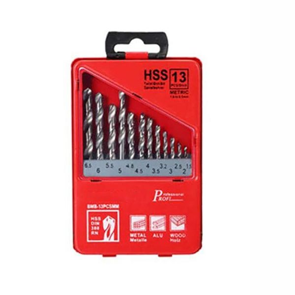 twist drill hss set with wood hole drill case for industury use wooden metal hole punching tools 13pcs 1.5-6.5mm / 19pcs 1-10mm
twist drill hss set with wood hole drill case for industury use wooden metal hole punching tools 13pcs 1.5-6.5mm / 19pcs 1-10mm
