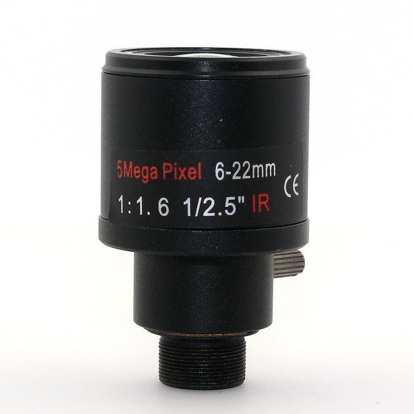 5mp 6-22mm manual varifocal lens m12 mount zoom security monitor camera lens for cctv ip camera 
5mp 6-22mm manual varifocal lens m12 mount zoom security monitor camera lens for cctv ip camera