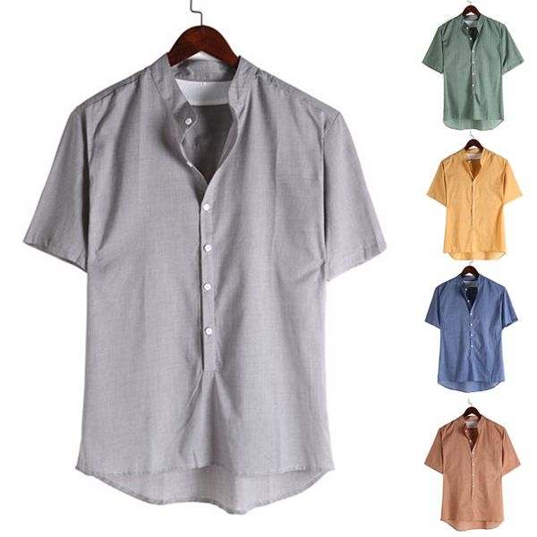 jaycosin shirts men pure color mandarin collar business leisure formal men short sleeve 2019 popular casual shirt man may21, White;black
jaycosin shirts men pure color mandarin collar business leisure formal men short sleeve 2019 popular casual shirt man may21, White;black