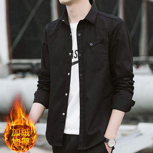 winter fleece warm shirt men's plaid shirt slim fit male thicken casual long sleeved shirts soft dress comfortable clothes, White;black
winter fleece warm shirt men's plaid shirt slim fit male thicken casual long sleeved shirts soft dress comfortable clothes, White;black