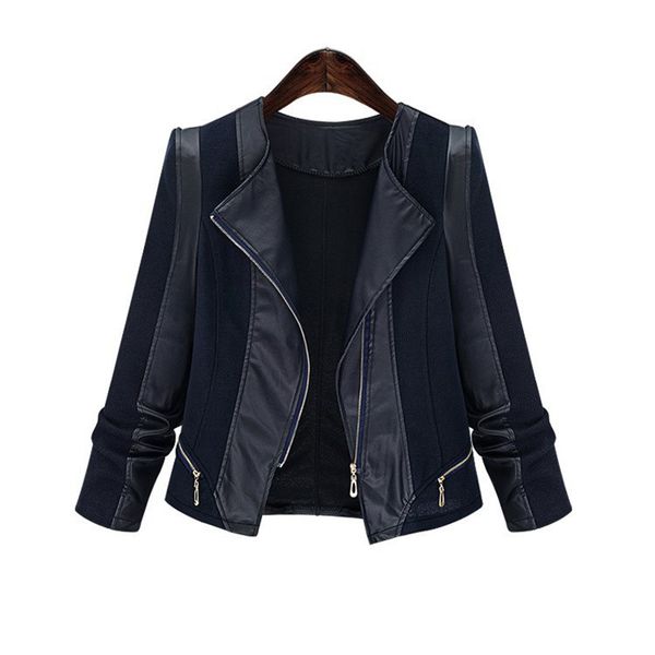 zyfpgs 2019 female stitched leather jacket women black slim coat fashion classic fashion business blouse large size 5xl, Black;brown
zyfpgs 2019 female stitched leather jacket women black slim coat fashion classic fashion business blouse large size 5xl, Black;brown