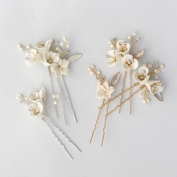 jonnafe handmade bridal hair pins clips porcelain flower women headpiece pearls wedding hair ornament jewelry, Golden;white
jonnafe handmade bridal hair pins clips porcelain flower women headpiece pearls wedding hair ornament jewelry, Golden;white