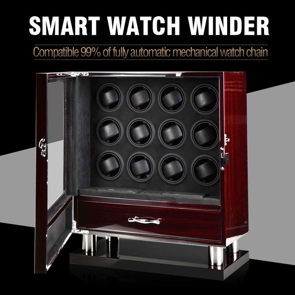 smart watch winder 12 automatic watches display box with new lcd touch screen and usb+dc power supply reel machine winder box, Black;blue
smart watch winder 12 automatic watches display box with new lcd touch screen and usb+dc power supply reel machine winder box, Black;blue
