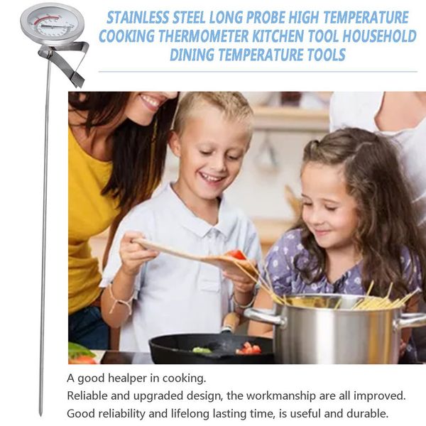 1pc stainless steel long probe high temperature cooking thermometer kitchen tool
1pc stainless steel long probe high temperature cooking thermometer kitchen tool