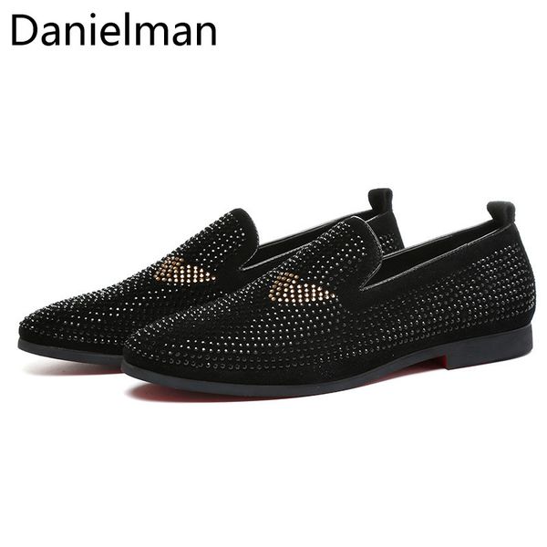 danielman fashion metal sequins mens casual shoes comfortabl breathable slip on soft leather driving shoes for men plus size, Black
danielman fashion metal sequins mens casual shoes comfortabl breathable slip on soft leather driving shoes for men plus size, Black