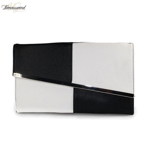 fashion fight color leather summer womens clutch bags black and white large capacity envelope bag women party evening bag
fashion fight color leather summer womens clutch bags black and white large capacity envelope bag women party evening bag