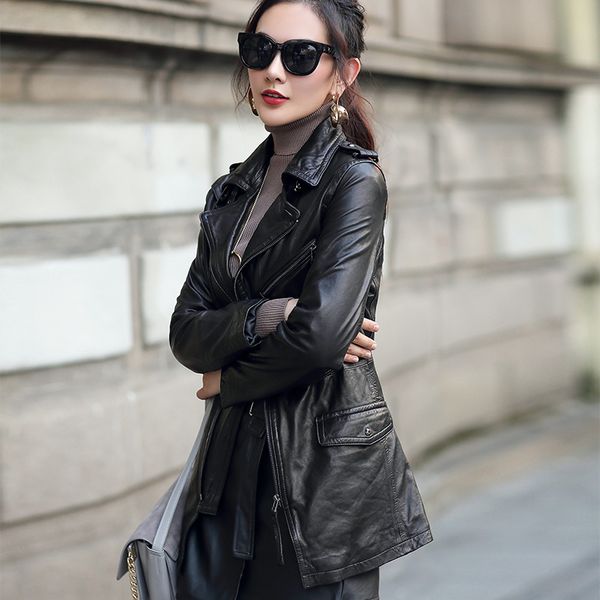 yolanfairy genuine leather jacket women real sheepskin leather jacket spring autumn 2019 plus size coat ot3715 mf168, Black
yolanfairy genuine leather jacket women real sheepskin leather jacket spring autumn 2019 plus size coat ot3715 mf168, Black