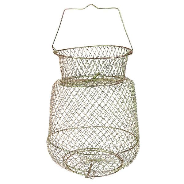 1pcs durable foldable collapsible steel wire foldable fish cage fishing keep net
1pcs durable foldable collapsible steel wire foldable fish cage fishing keep net