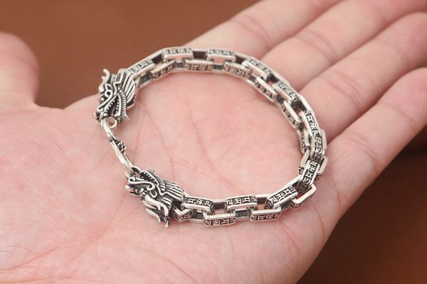 solid 925 sterling silver dragon men retro punk bangle bracelet cuff women jewelry a4684, Black
solid 925 sterling silver dragon men retro punk bangle bracelet cuff women jewelry a4684, Black