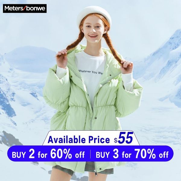 metersbonwe 2019 down jacket ladies winter warm 90% gray duck loose female hooded down coat women, Black
metersbonwe 2019 down jacket ladies winter warm 90% gray duck loose female hooded down coat women, Black