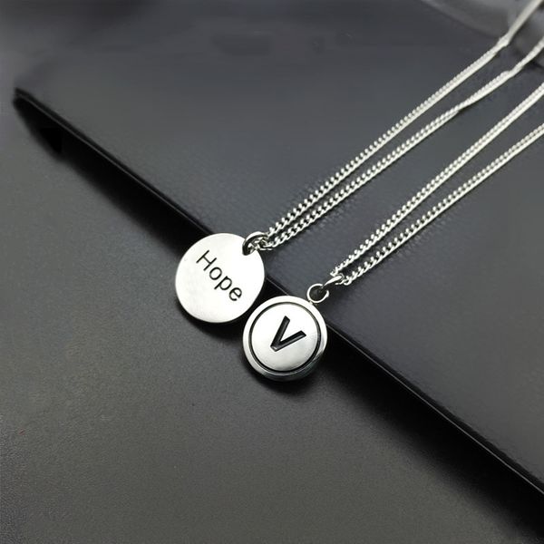 pendant necklaces fashion simple hope lettering necklace stainless steel trendy personality, Silver
pendant necklaces fashion simple hope lettering necklace stainless steel trendy personality, Silver