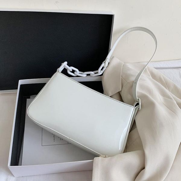 patent leather small armpit bag for women 2020 simple chain design shoulder handbags female travel hand bag
patent leather small armpit bag for women 2020 simple chain design shoulder handbags female travel hand bag