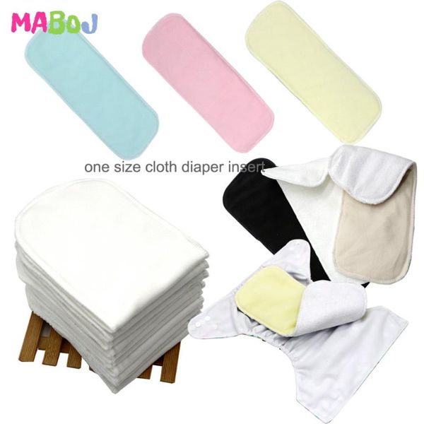 Maboj 10pcs Baby Ecological Diapers Washable Insert Pocket Cloth Diaper Baby Nappy Cover Microfiber Bamboo Charcoal Cotton Liner